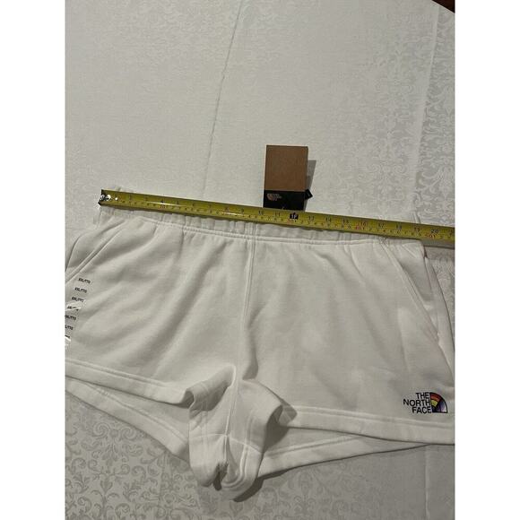 NEW XXL The North Face Women's Half Dome White Fleece Shorts Standard Fit - Picture 9 of 11